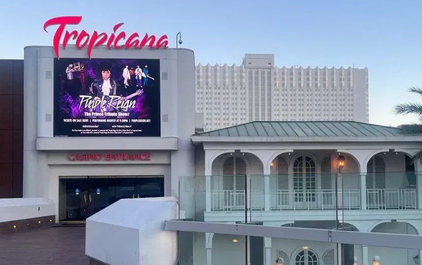 Tropicana Las Vegas employee recognition marquee tribute