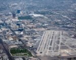 Las Vegas airport aerial view