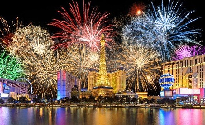 Las Vegas Strip fireworks