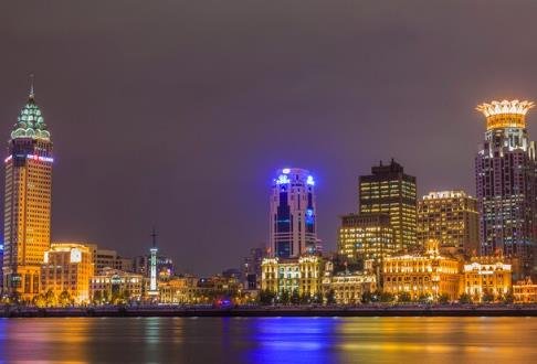 Macau casino skyline at night