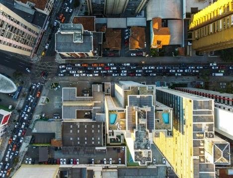 Tysons Corner mall area aerial view Virginia