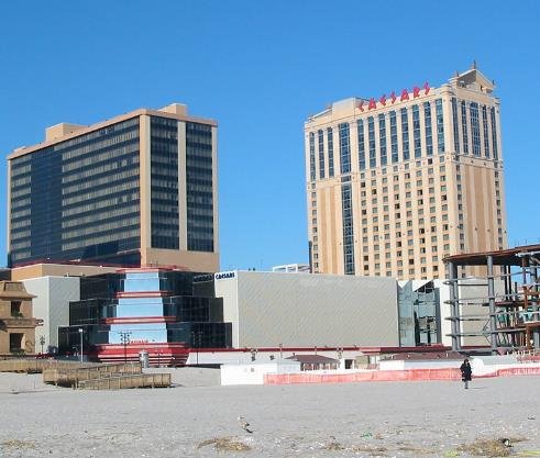 Atlantic City casinos boardwalk winter