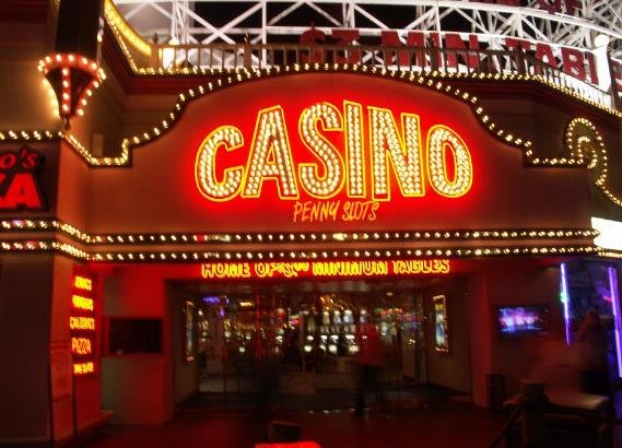 Las Vegas Strip casinos at night