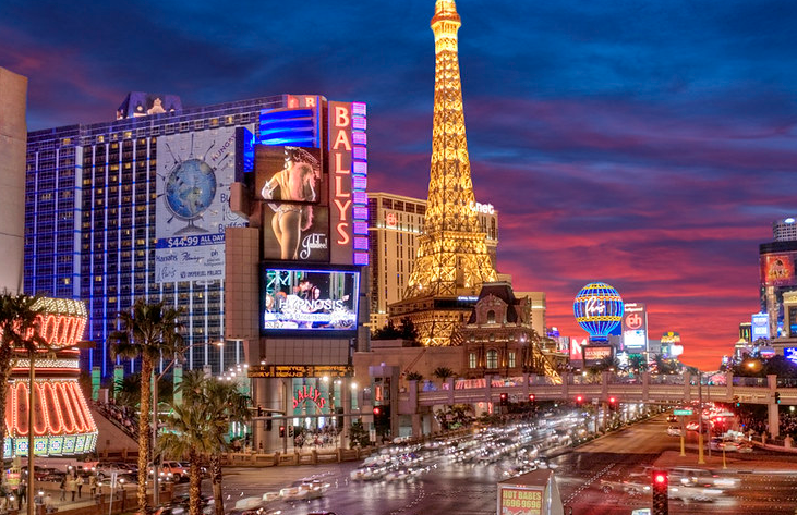 las vegas strip skyline