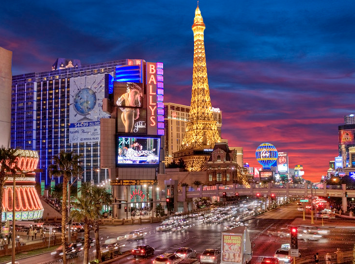 las vegas strip skyline
