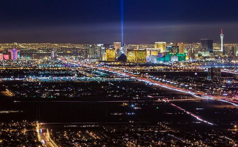 Las Vegas Tourism Poised for Strong Rebound Over Next 15 Months 7 Las Vegas skyline at night