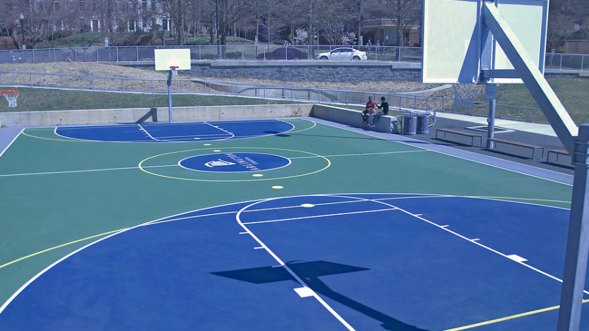 NBA Boss Stunned by Gambling Arrests Rocking League 1 basketball court with shadows
