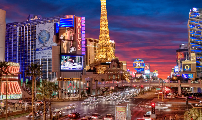 las vegas strip skyline