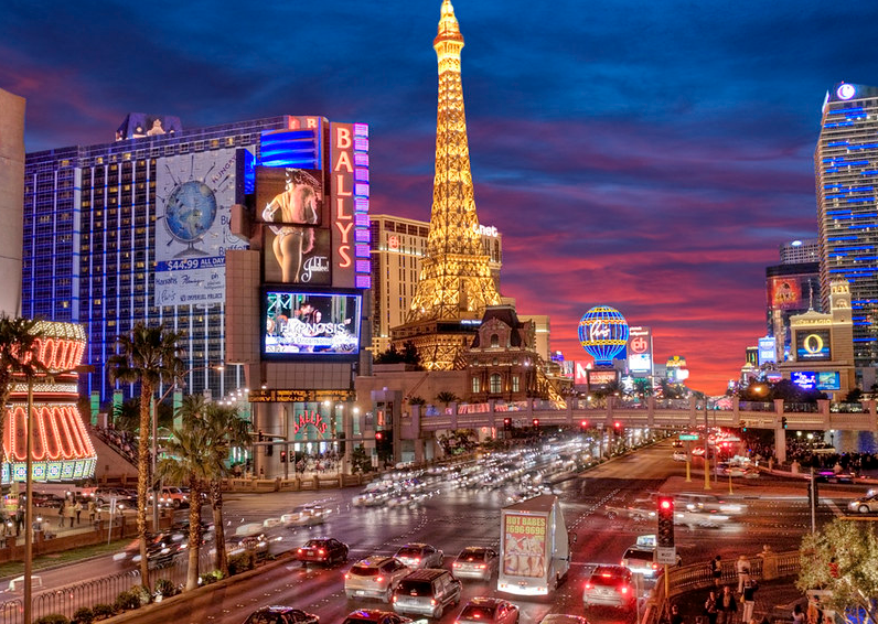 las vegas strip skyline