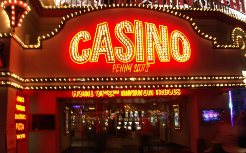 casino building at night