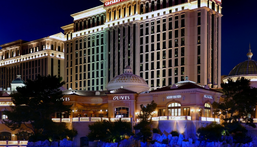 casino building by lake