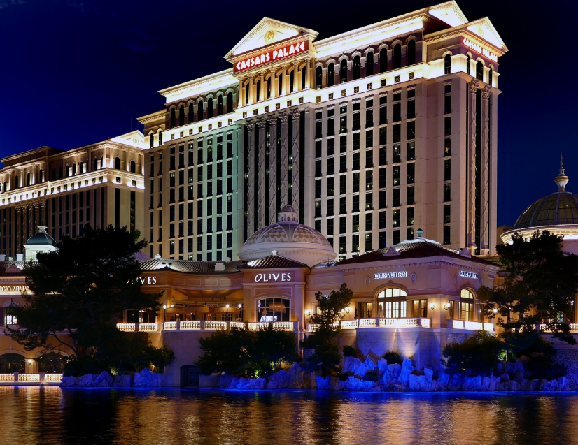 casino building by lake