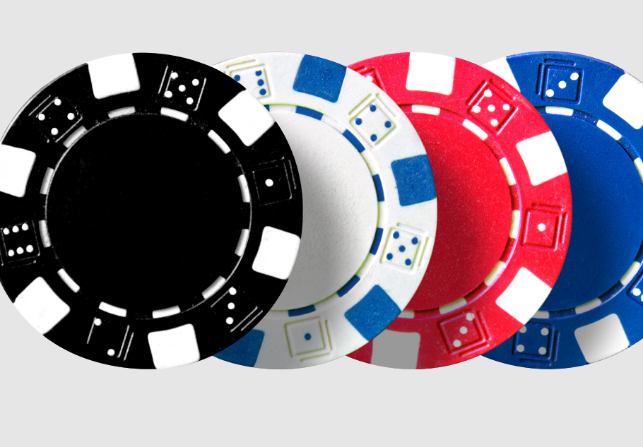 poker table with cards and chips