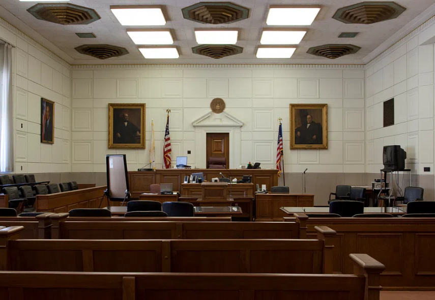 police lawsuit courtroom