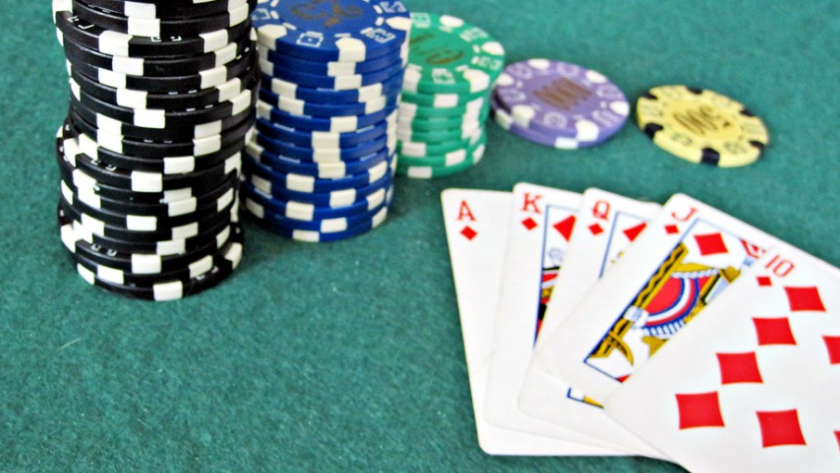 high stakes poker table