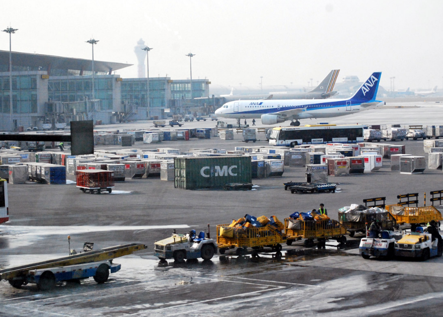 busy airport terminal