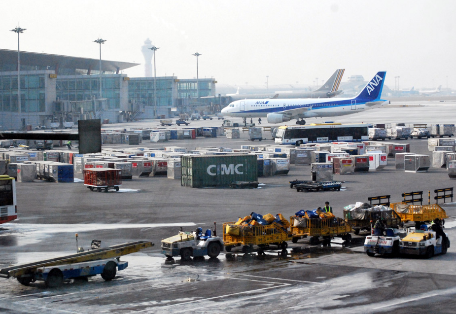 busy airport terminal