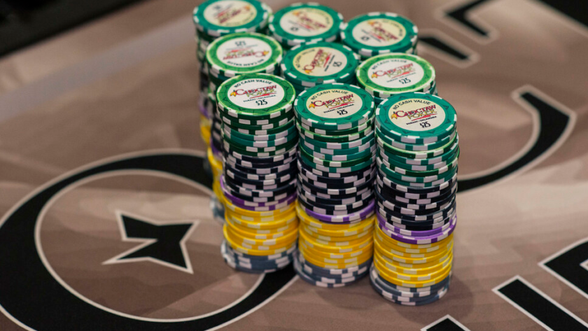 poker tournament chips stack