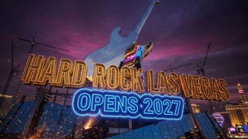 Hard Rock Las Vegas Guitar Hotel 660 foot tower Strip construction 2027