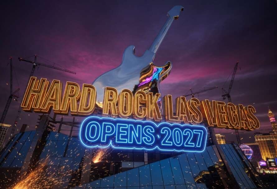 Hard Rock Las Vegas Guitar Hotel 660 foot tower Strip construction 2027
