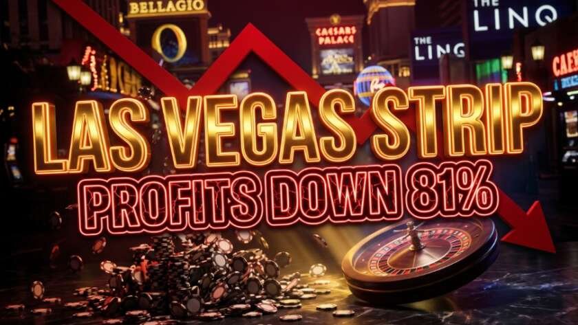 Las Vegas Strip casino profits declining fiscal year