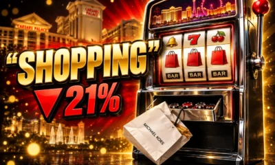 Las Vegas 2024 visitor spending record gaming decline