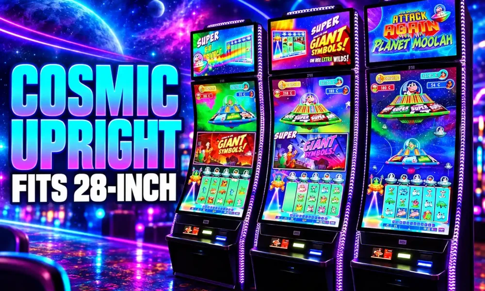 Light & Wonder Cosmic Upright slot cabinet casino floor