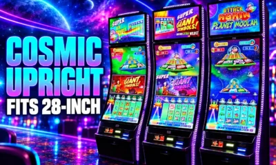 Light & Wonder Cosmic Upright slot cabinet casino floor