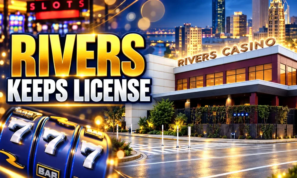 Rivers Casino Des Plaines license renewal August 2028