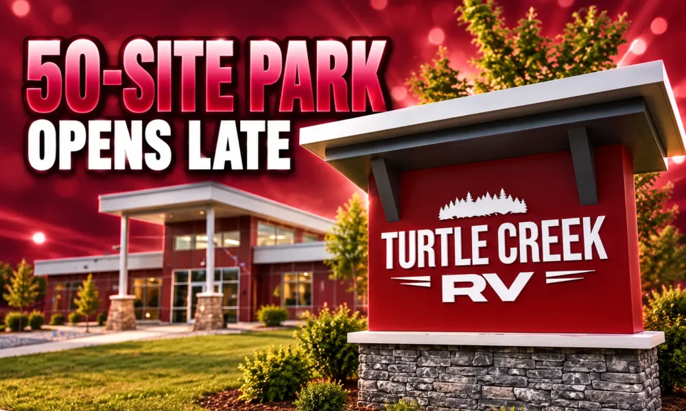 Turtle Creek RV Park Williamsburg 50 site opening