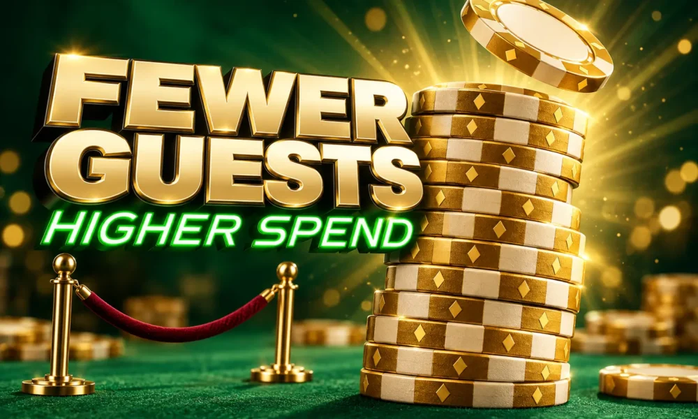 US casino visitation down spend per visit up 2025
