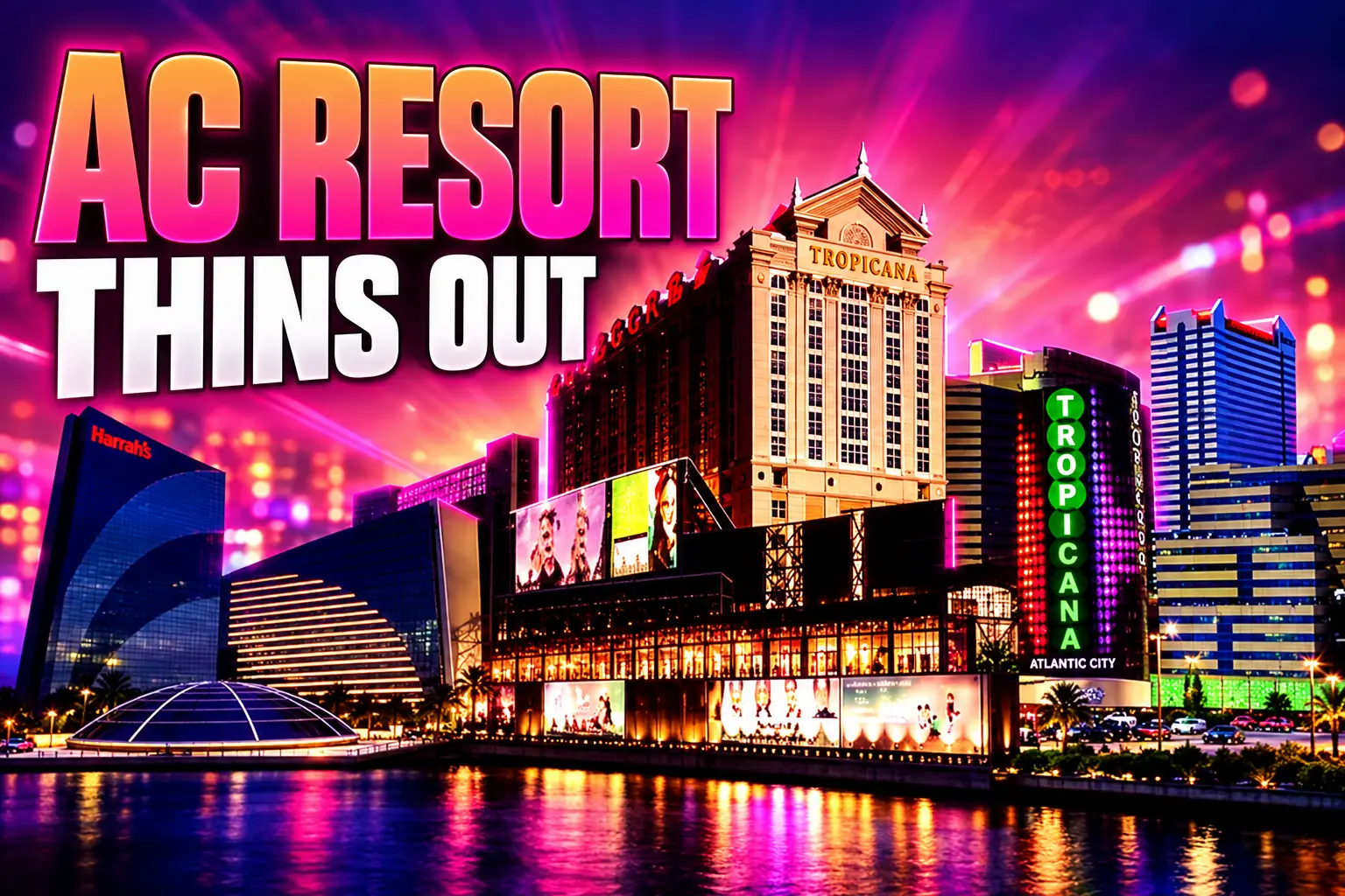 Atlantic City 2025 casino revenue up jobs thinner