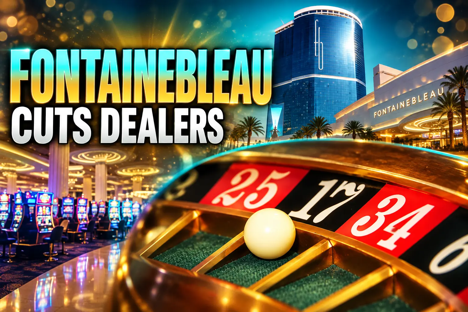 Fontainebleau Las Vegas cuts dozens of table dealers