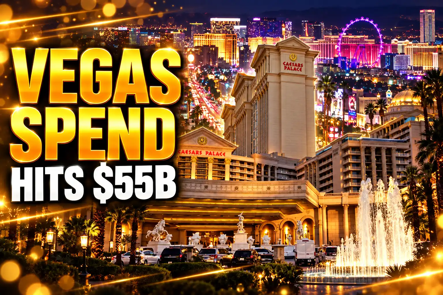 Las Vegas 2024 visitor spending hits $55.1 billion record
