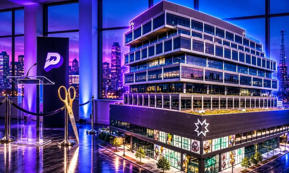 PrizePicks Atlanta headquarters ribbon cutting December 2024