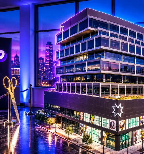 PrizePicks Atlanta headquarters ribbon cutting December 2024