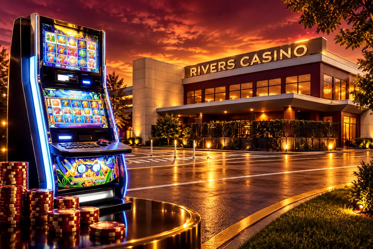 Rivers Casino Des Plaines license renewal August 2028